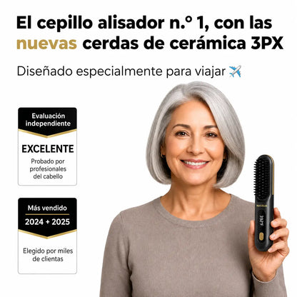 El PRIMER cepillo inteligente que alisa y peina tu cabello en menos de 2 minutos