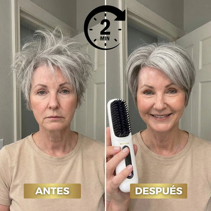 El PRIMER cepillo alisador inteligente para cabello corto