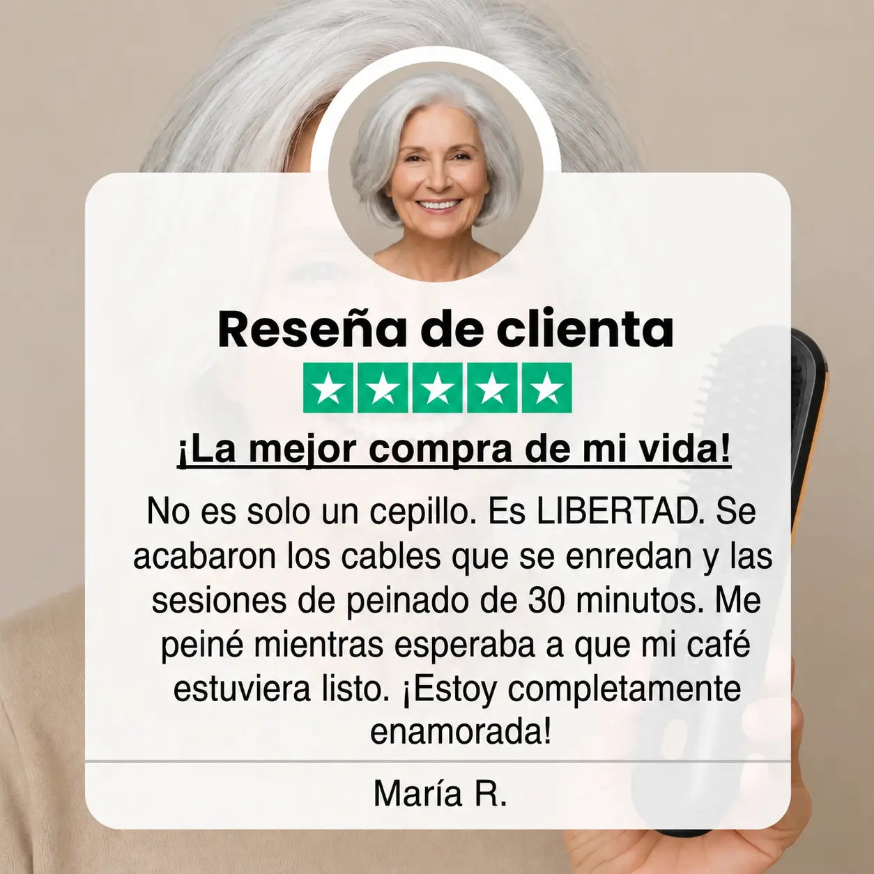 El PRIMER cepillo alisador inteligente para cabello corto