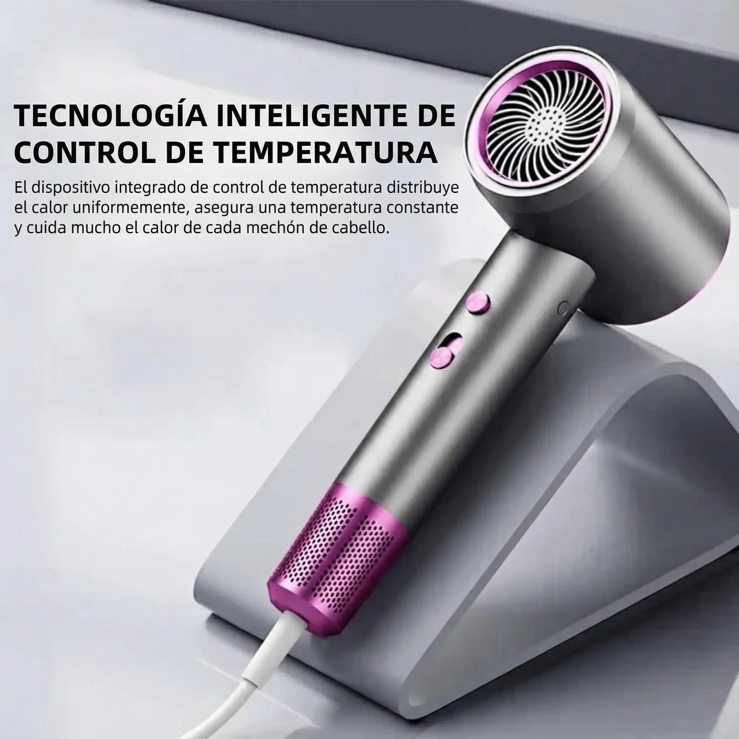 Secador iónico de alta velocidad | Secado rápido, anti-frizz y brillo