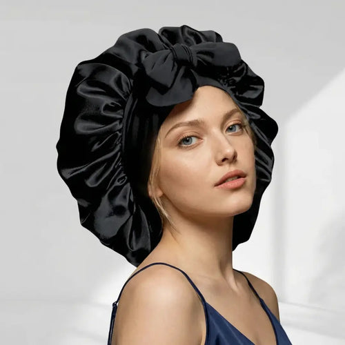 Gorro de noche de seda de doble capa