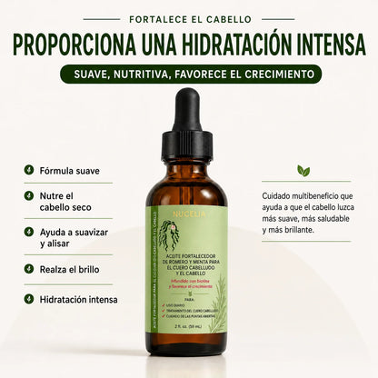 Aceite Capilar Fortalecedor de Romero | Repara, fortalece, activa el crecimiento y da brillo