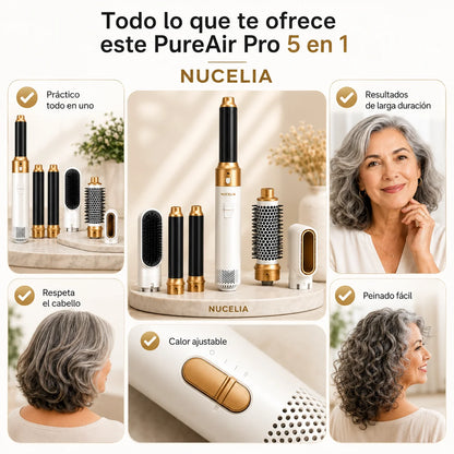 PureAir PRO 5 en 1 | Seca, alisa, riza y da volumen
