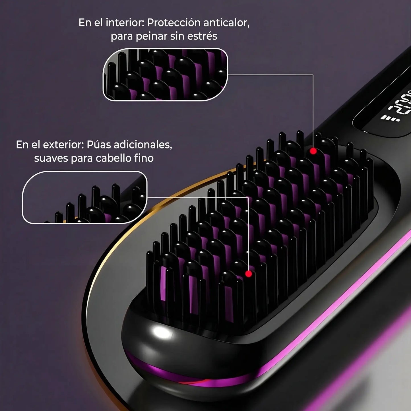 el 1er Cepillo Alisador para Cabello Corto