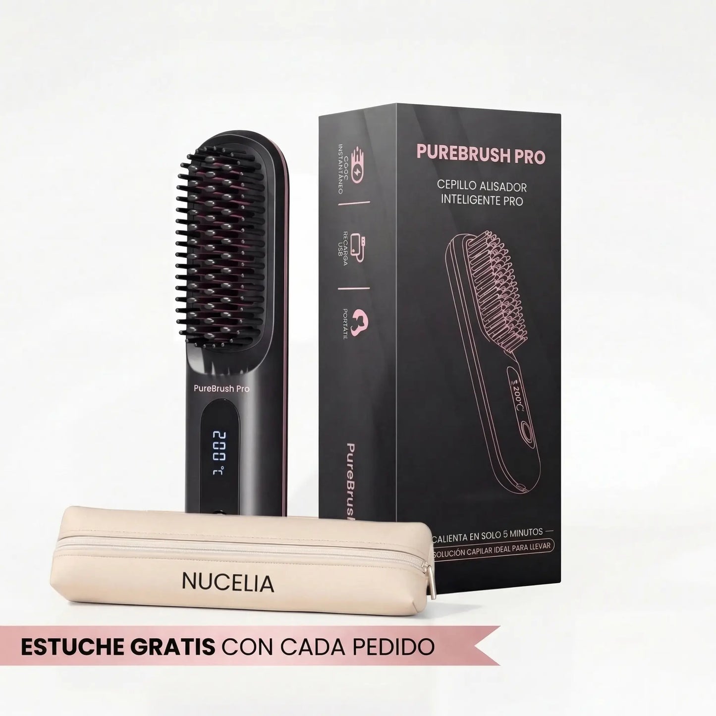 el 1er Cepillo Alisador para Cabello Corto