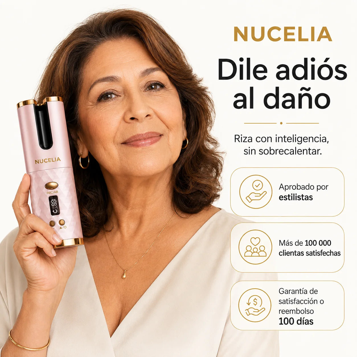 PureCurl PRO | Rizador de cabello automático inalámbrico