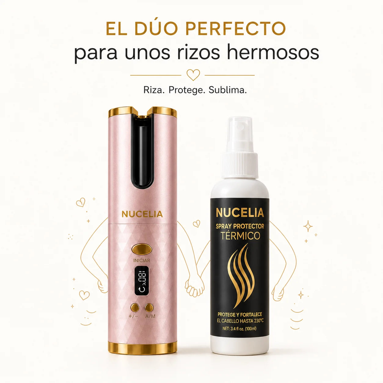 PureCurl PRO | Rizador de cabello automático inalámbrico
