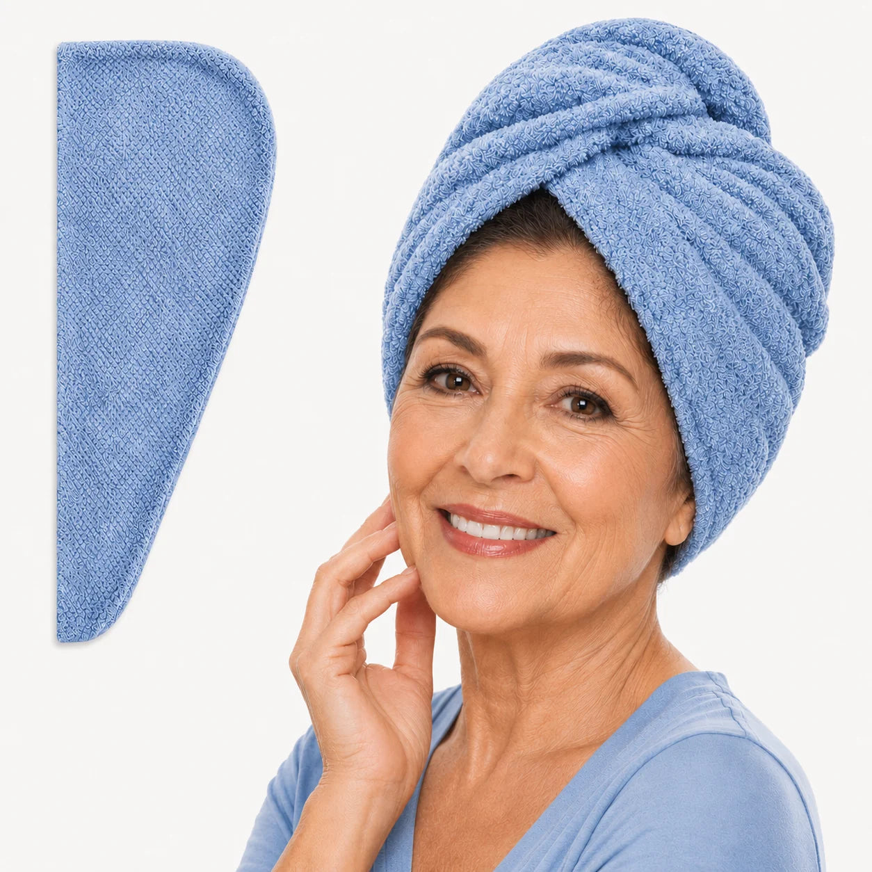 Toalla de Microfibra para Cabello | Ultra absorbente, seca el cabello 2× más rápido