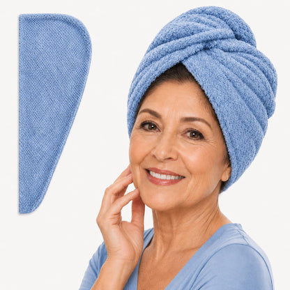 Toalla de Microfibra para Cabello | Ultra absorbente, seca el cabello 2× más rápido
