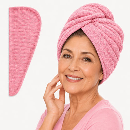 Toalla de Microfibra para Cabello | Ultra absorbente, seca el cabello 2× más rápido