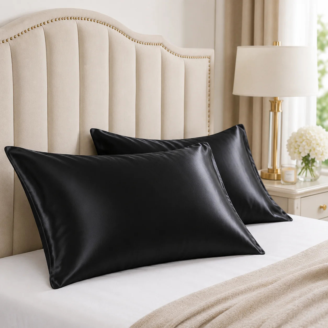 Funda de Almohada de Satén | Protege el cabello y la piel durante la noche